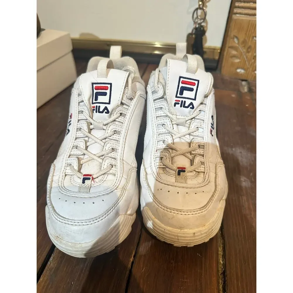 Fila white red
